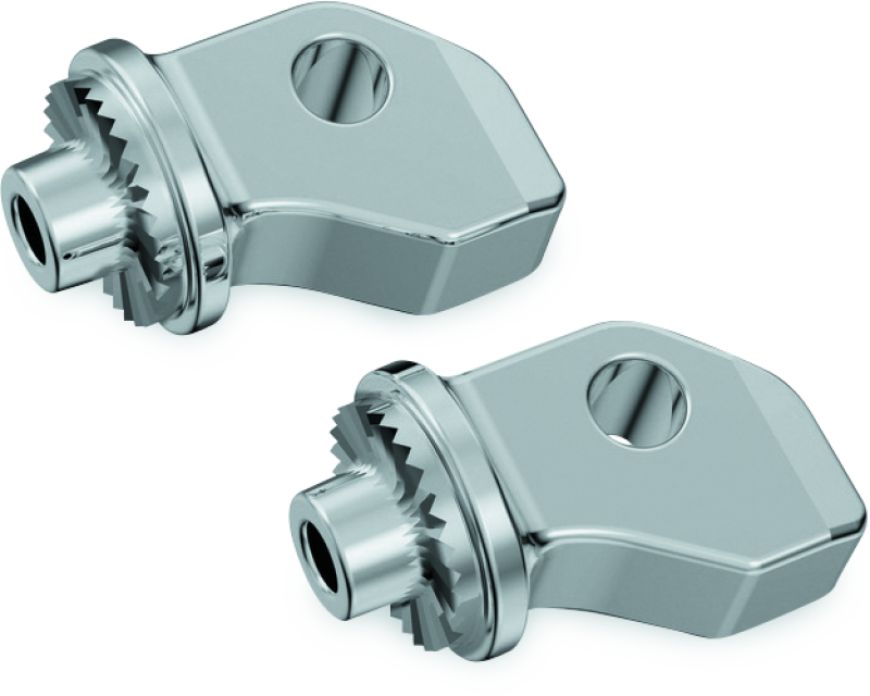 Kuryakyn 8836 Splined Peg Adapters Front Indian Scout Chrome