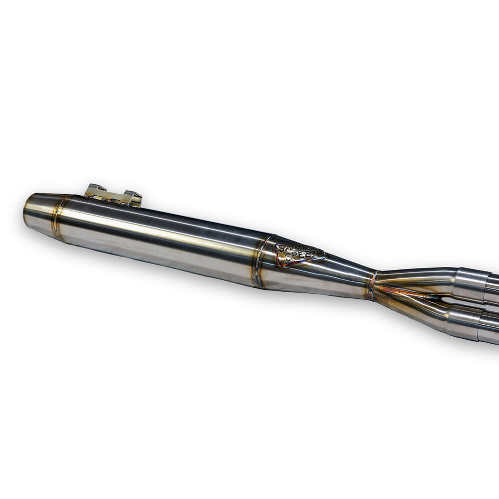 Sawicki Intmdtr M8 FLT Full Cannon Brushed SS - 930-02609 For Harley Touring 2017-2026