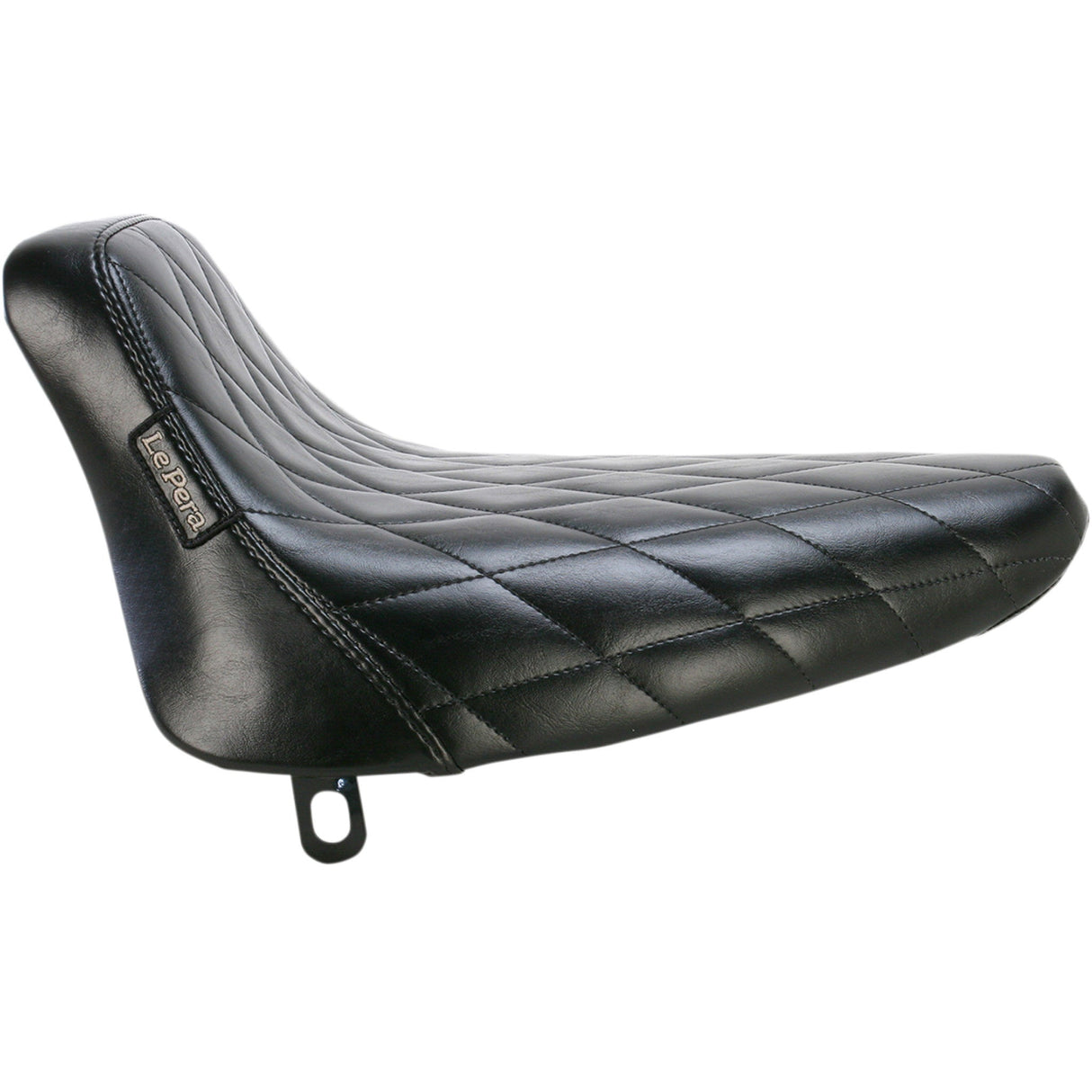 LePera Bare Bones Solo Seat Diamond Stitch Black - LN-007DM For Harley Softail 1984-1999
