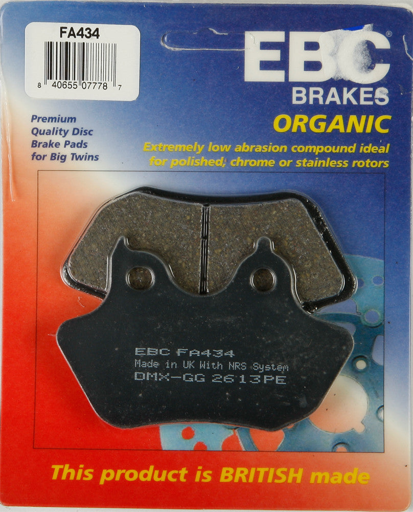 Ebc 15-434 FA434 BRAKE PADS FA434 ORGANIC