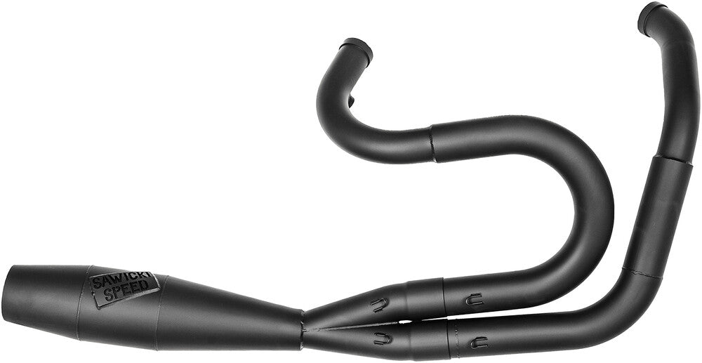 Sawicki 2IN1 M8 FLT Shorty Cannon Black For Harley Touring 2017-2023