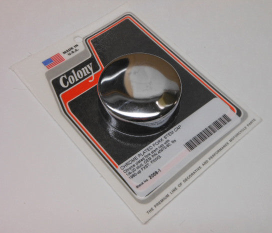 Colony Machine Chrome Fork Stem CAP Fxst Fxwg - 2058-1 For Harley Wide / Softail 1980-2010