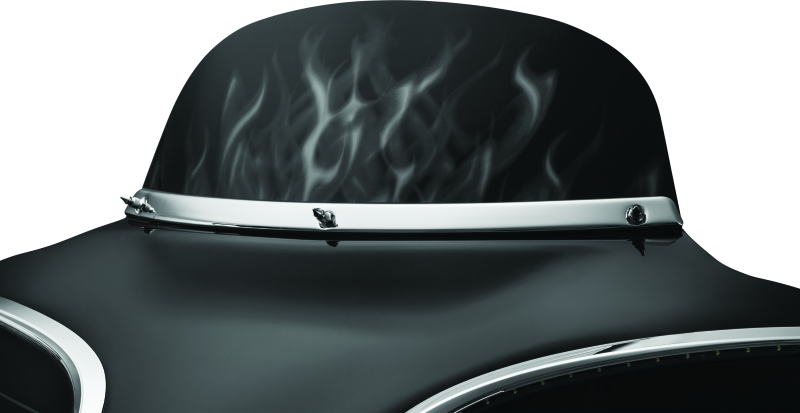 Kuryakyn 1310 Smooth Windshield Trim 96-13 Touring Chrome