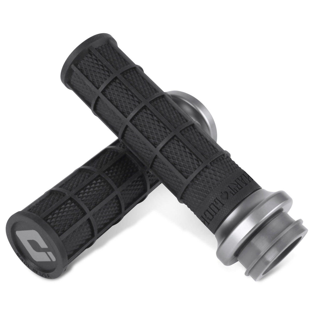 ODI 0630-2695 V31HTW-BH-H Harley Hart-Luck Signature V-Twin Lock-On™ Grips - TBW - Black/Gunmetal