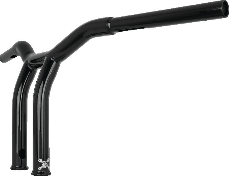 Burly Brand B12-6051B Dominator Raked Bar 10in - Gloss Black