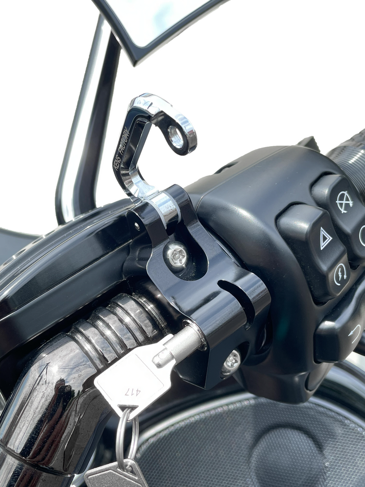 Kens Factory NL Lock & Perch Black BT ` - KFL-10 For Harley Motorcycles 1984-2021