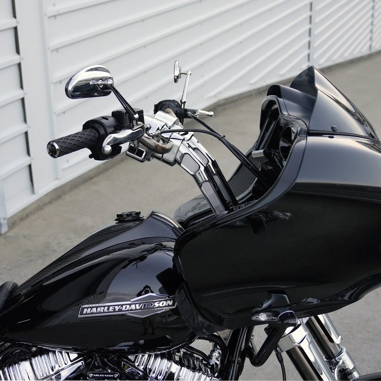 Arlen Ness Method Kickback Handlebar Riser 10" Chrome - 520-033 For Harley Touring 2015-2024