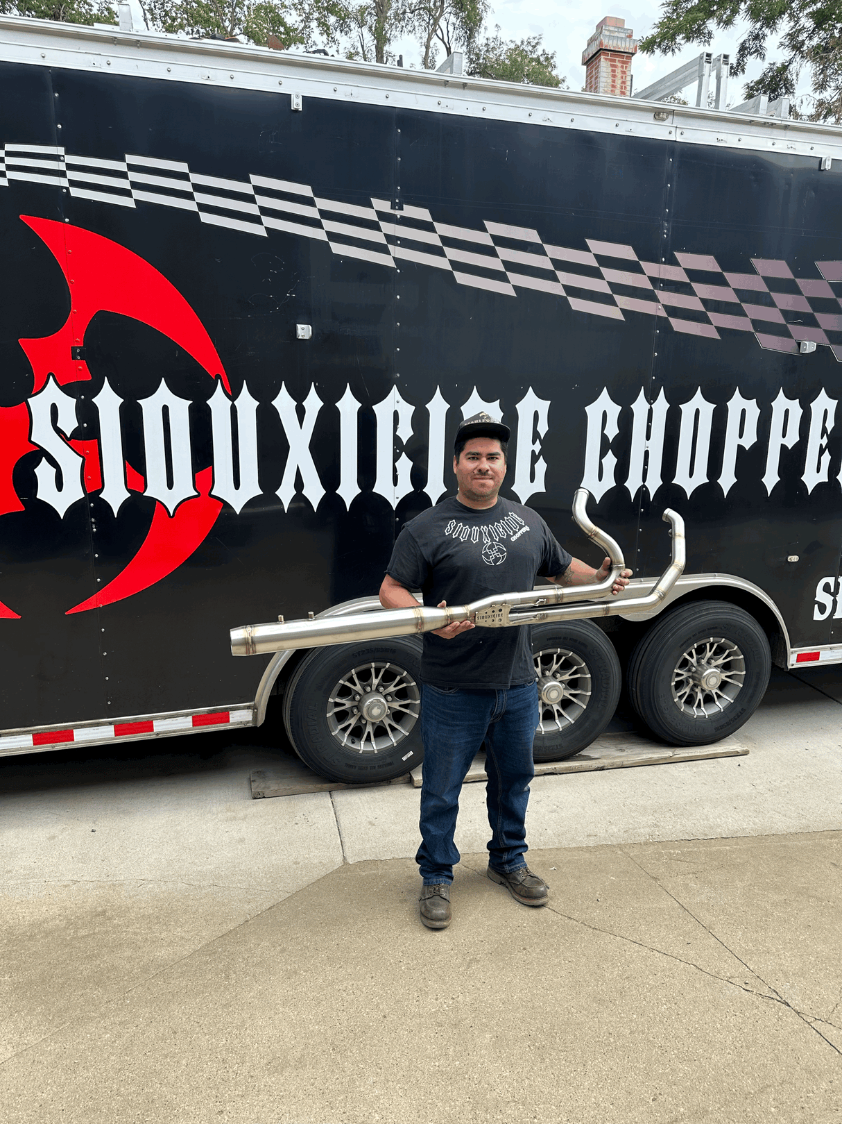 Siouxicide Choppers Harley M8 Touring Performance Stainless 2-1 Exhaust Pipe Shorty