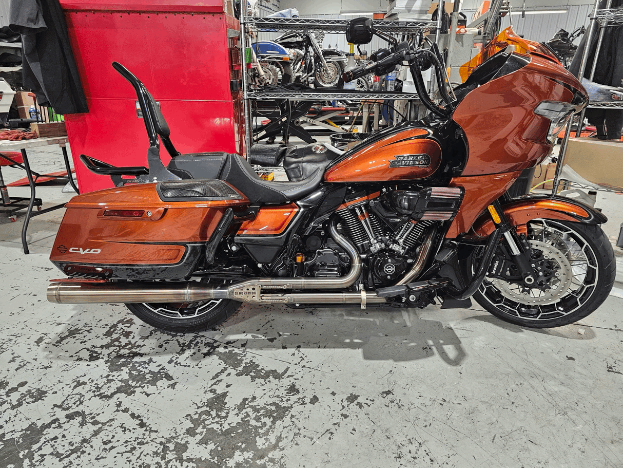 Siouxicide Choppers Harley M8 Touring Performance Stainless 2-1 Exhaust Pipe Shorty