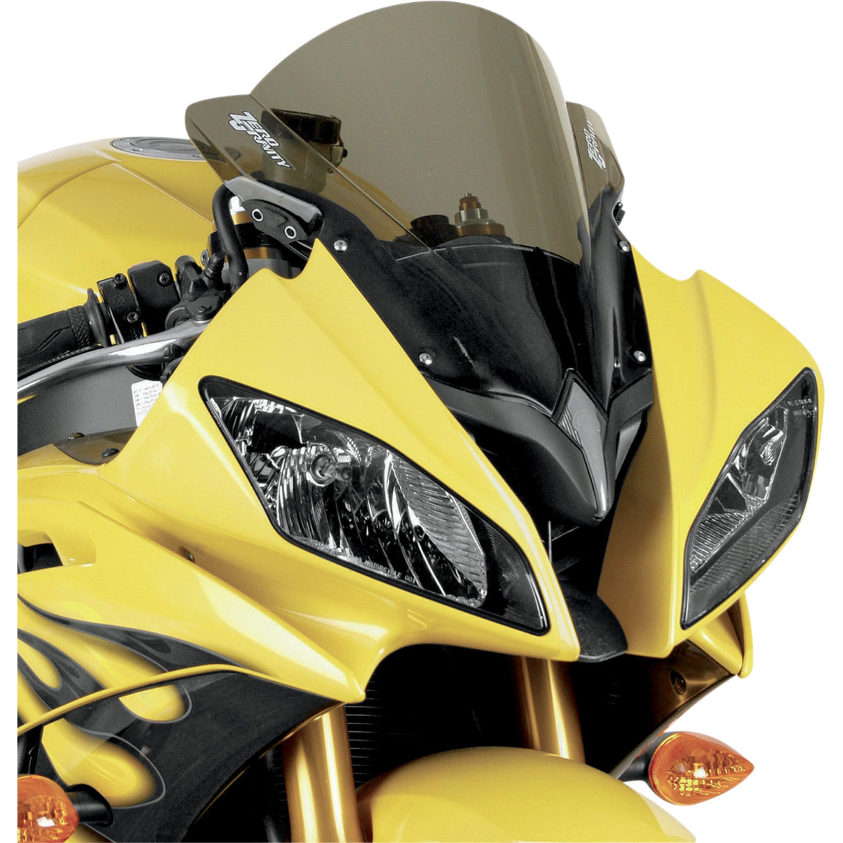 ZERO GRAVITY 2301-1015 16-580-02 Double Bubble Windscreen light smoke - yzf-r6