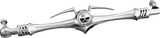 Kuryakyn 1075 Zombie Shift Linkage Chrome