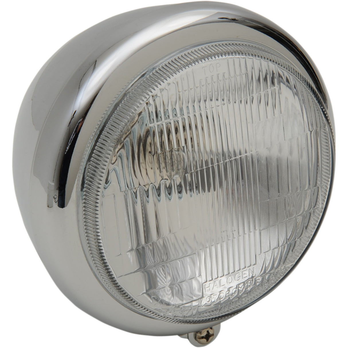 DRAG SPECIALTIES DS-280008 Chrome Custom Springer-Style Headlight Assemblies Headlight - 5-3/4" - Plain