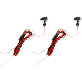 CUSTOM DYNAMICS 2040-2714 CD-MICRO-R-C Micro Bullet LED Turn Signals Micro Turn Signals - Red -Chrome
