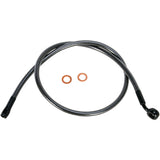 MAGNUM SHIELDING 1741-3719 AS47934 Alternate Length Designer Series ABS-Specific Front Brake Line Kit - 7/16"-35° - 34" - Black Pearl