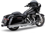 Cobra 4" Dual CUT TIP Slip-ON Chrome - 6266 For Harley Touring 1995-2016