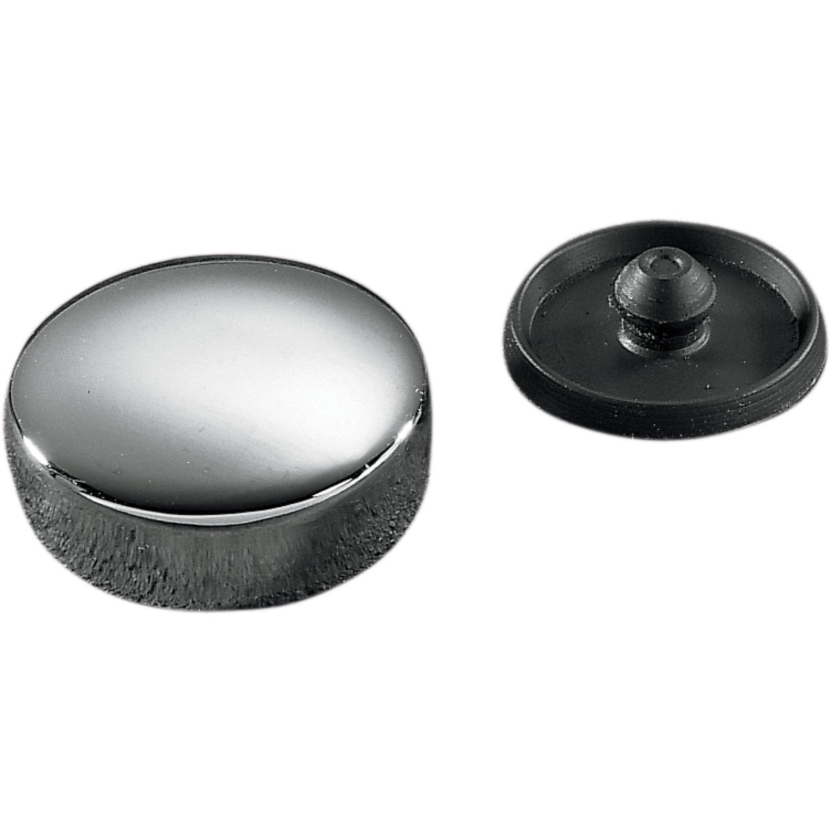Colony Chrome Stem Bolt Cover And Rubber Plug - 8810-2 For Harley Sportster 1957-1978