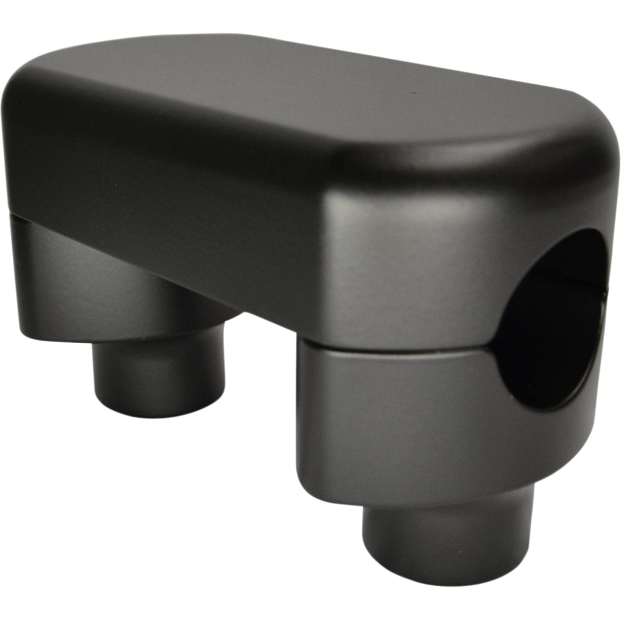 LA CHOPPERS 0602-0807 LA-7446-01M Hefty Handlebar Riser & Top Clamp Kit - Risers - Hefty - Top - 1-1/2" - Flat Black
