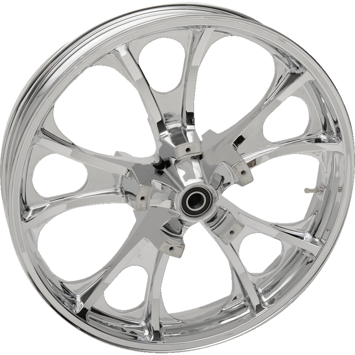 Coastal Moto Largo Precision Cast 3D Wheel — Largo 3D Front Dual Disc With ABS Chrome 21x3.5 - 3D-LGO213CHABST For Harley Touring 2008-2026