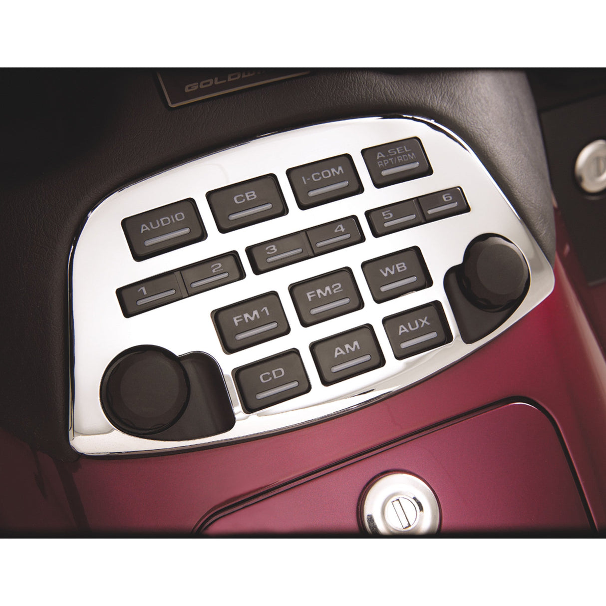 SHOW CHROME 2201-0019 52-696 Chrome Radio Panel Accent