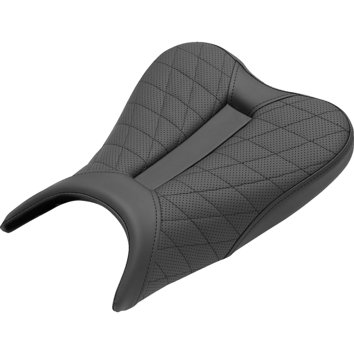 SADDLEMEN 0810-2403 0810-K079 Track Lattice Stitch Seat — Solo Seat Track Seat - Lattice Stitch - Black - Ninja 400 '18-'22