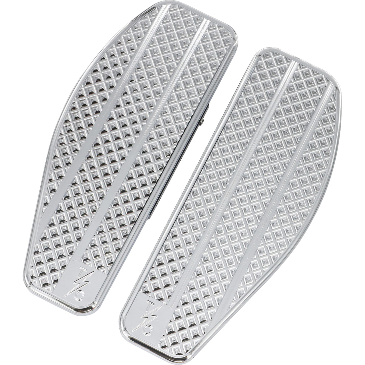 Thrashin Supply CO. Mini Floorboards Passenger Chrome - TSC-2205-3 For Harley Motorcycles 2007-2026