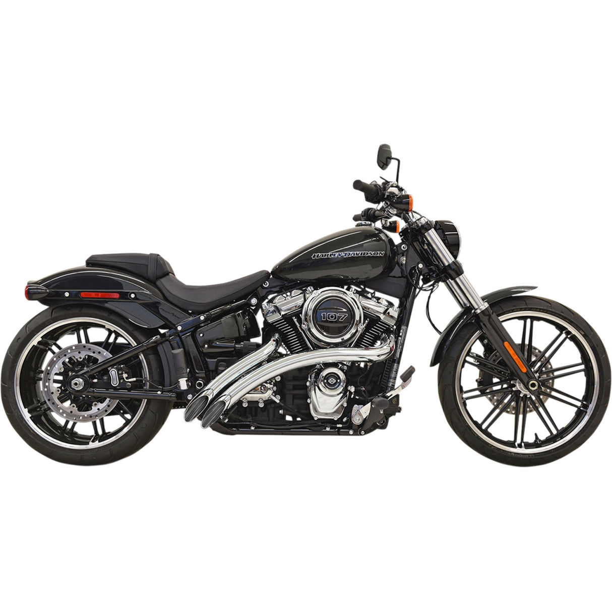 Bassani Xhaust Radius Sweeper 2-Into-2 Exhaust System - 1S21F For Harley Softail 2018-2025