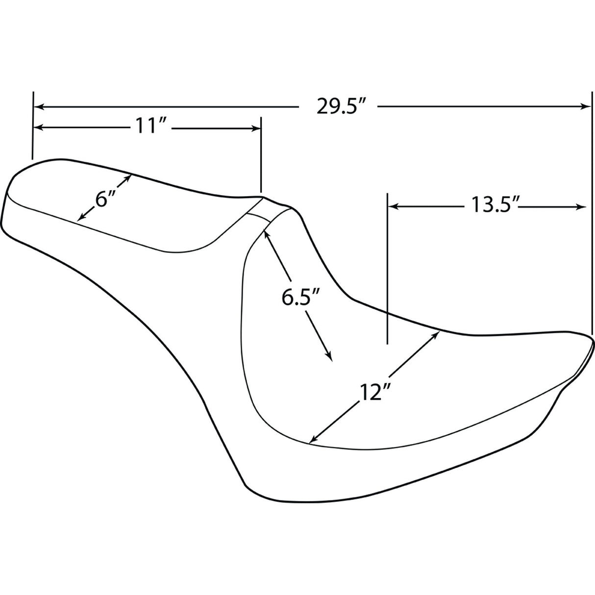 DRAG SPECIALTIES Predator III Seat - FX/FL '00-'17