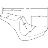 DRAG SPECIALTIES Predator III Seat - FX/FL '00-'17