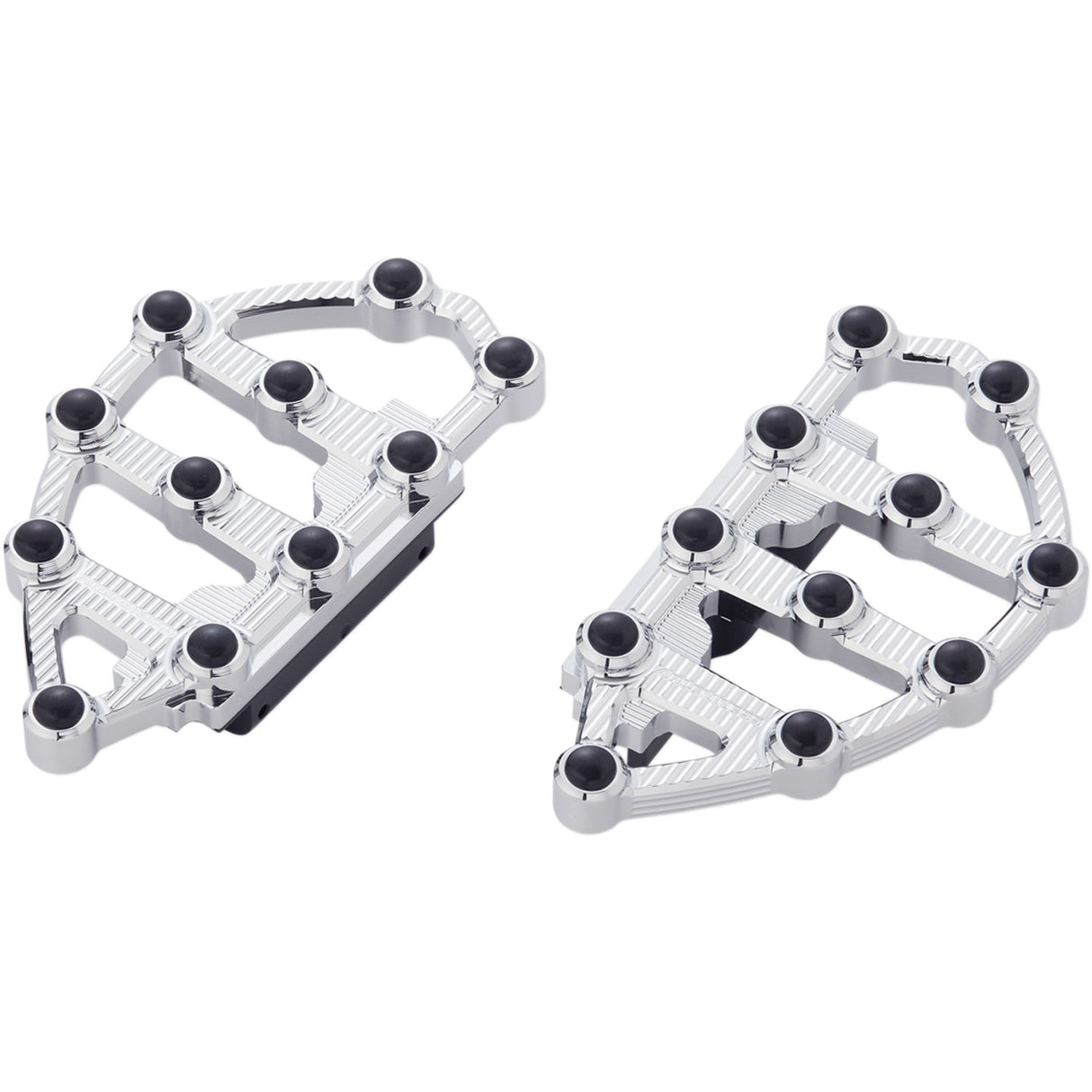 Arlen Ness MX Billet Floorboards Chrome - 06-895 For Harley Motorcycles 1980-2026