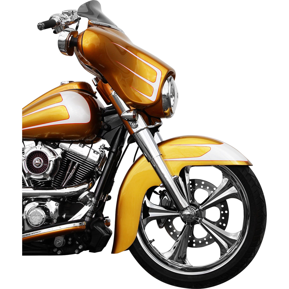Klock Werks Flare® Windshield 6-1/2" Smoke - KWW-01-0199 For Harley Touring 1996-2013