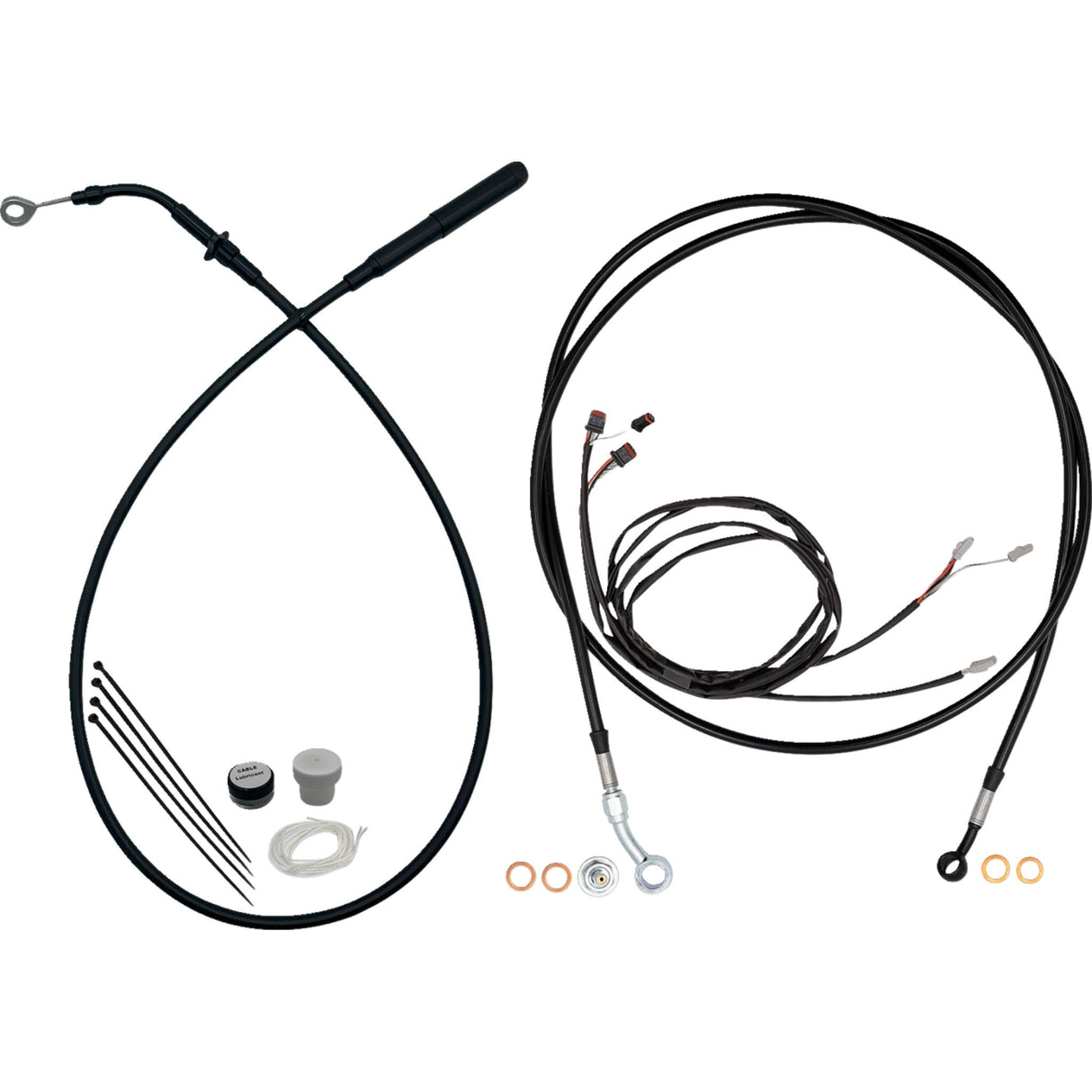 Fat Baggers Inc. Cable Kit - 219016-B For Harley Touring 2021-2024
