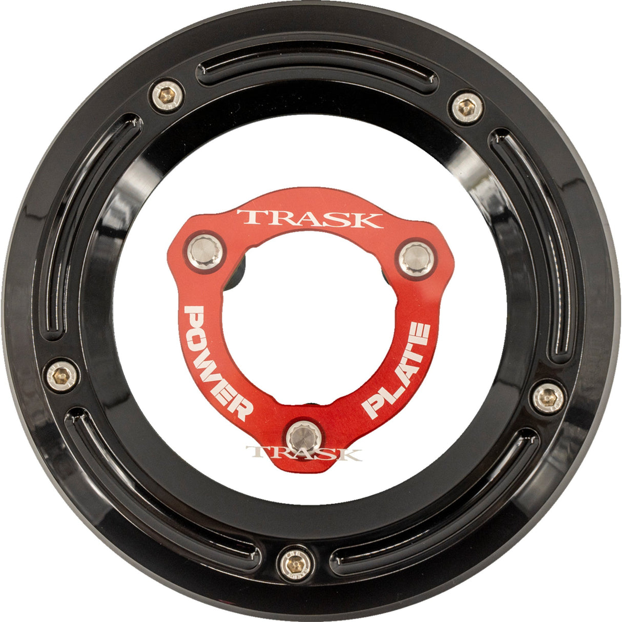 Trask Derby Cover And Power Plate Kit Black Red Kit - TM-0051-BK-RD For Harley Touring 2017-2026