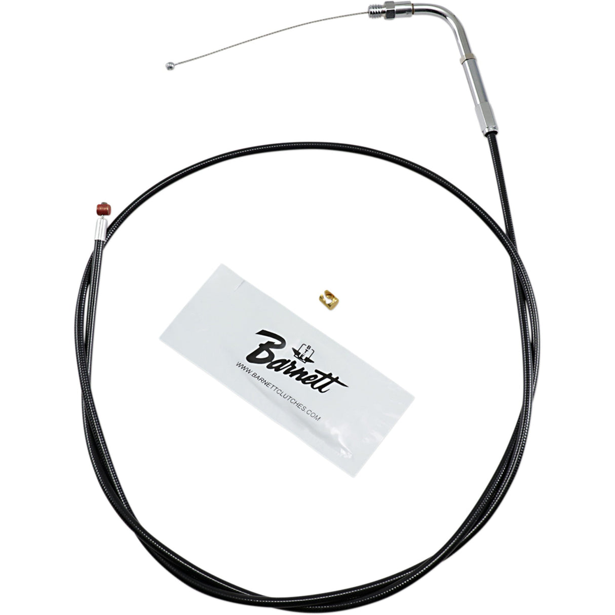 Barnett Black Vinyl Throttle Idle Cable +6" Size 48" Length - 101-30-30008-06 For Harley Touring 1990-1995