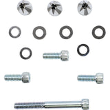 CIRO 2404-0648 10111 Windshield Screw Cap Kits Screw Caps - Windshield - Black/Chrome