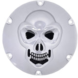 Drag Specialties Chrome 3-D Skull Derby Cover Chrome 6 Hole For Harley Sportster 2004-2022