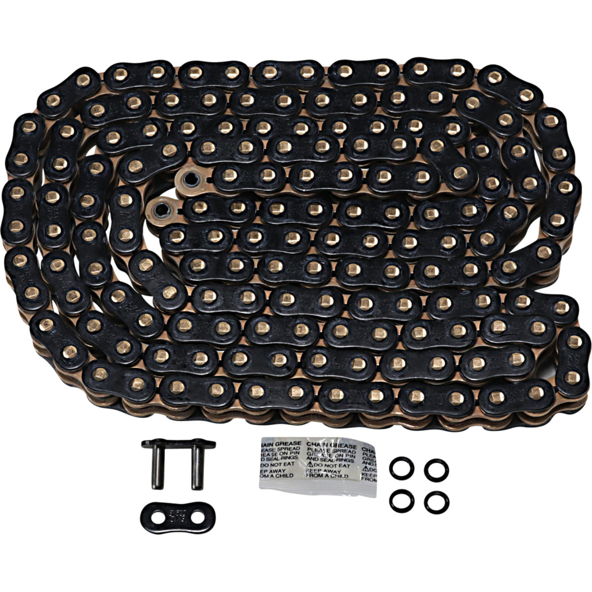 EK 1223-1476 520ZVX3-160KG 520 ZVX3 Extreme Sportbike Series Chain 520 ZVX3 - Sportbike Chain - 160 Links - Black/Gold