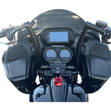 FAT Baggers INC. 1-1/2" EZ Install Flat Top Handlebar 16" Black - 607016-B For Harley Touring 2008-2016