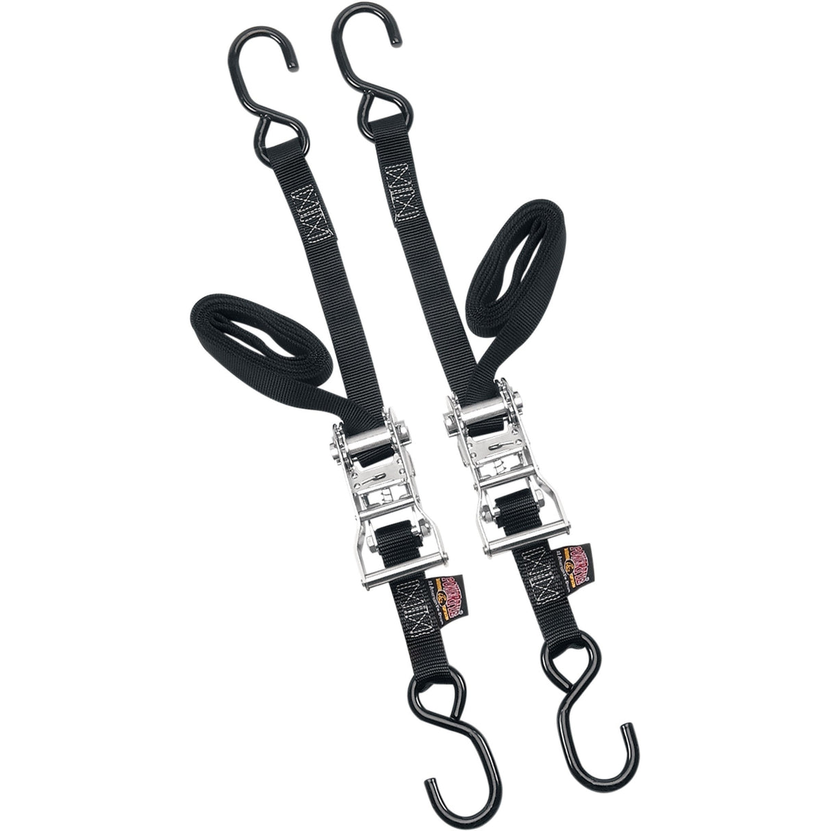 POWERTYE MFG. 3920-0047 32272 1" Ratchets Ratchet Tie-Downs - 1" x 6' - Black