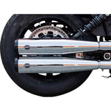 S&S Cycle Grand National Slip-On Mufflers Chrome 50-State - 4110-156 For Indian Scout 2015-2023