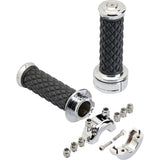 BILTWELL 0630-3073 6606-105-01 Alumicore Grips Grips - Alumicore - Custom - Chrome