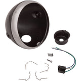EMGO 2001-0825 66-65069 Lucas Style 7" Side Mount Headlight Shells Lucas Style Headlight Shell - 7" - Faux Carbon