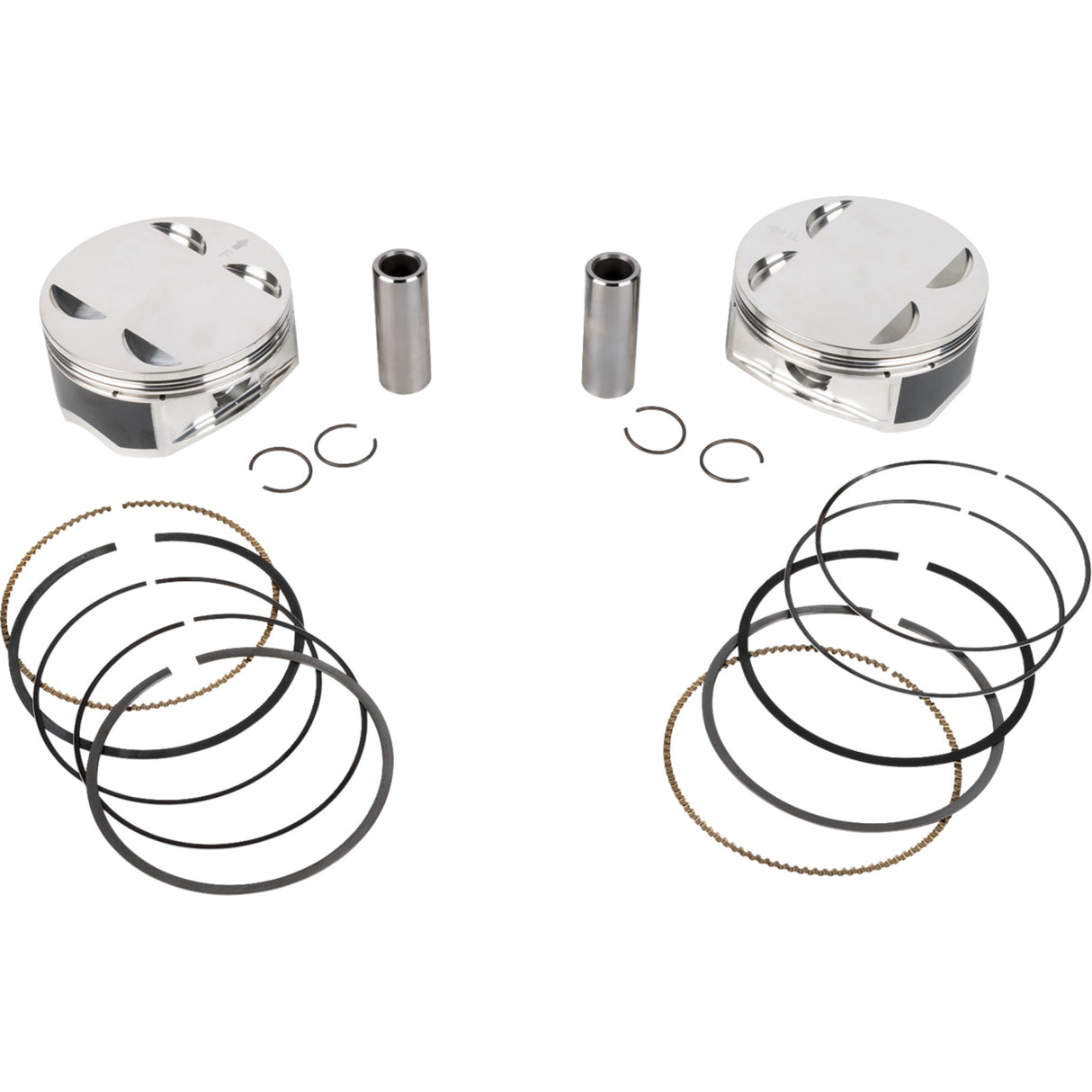 JE Pistons Piston Kit 4.075" Bore 4.500" Stroke 11.5:1 CR 114" M8 - 398733 For Harley Motorcycles 2017-2025