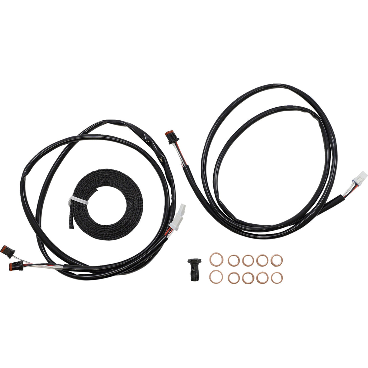 LA Choppers Complete Plug-And-Play Cable Kit 18" 20" Handlebars ABS Midnight - LA-8056KT3-19M For Harley Touring 2021-2022