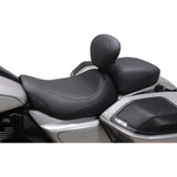 Mustang Wide Tripper™ Seat Backrest Receiver Black Stitch - 89402 For Harley Touring 2023-2026