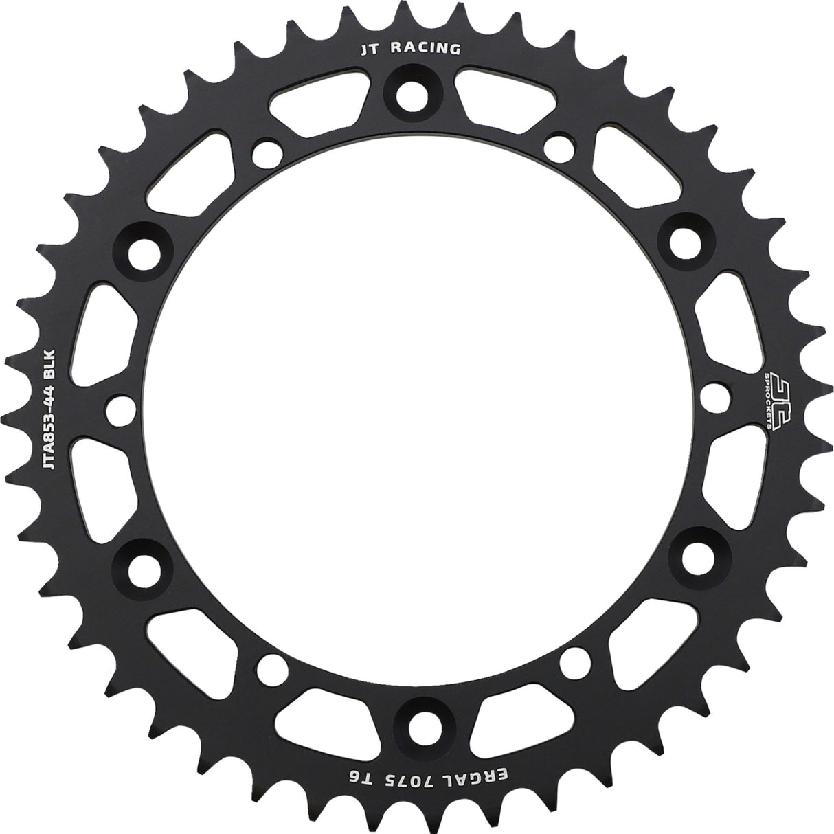 JT SPROCKETS 1211-2603 JTA853.44BLK RaceLite Aluminum Rear Sprocket Rear Sprocket - Black - 44 Tooth - Yamaha