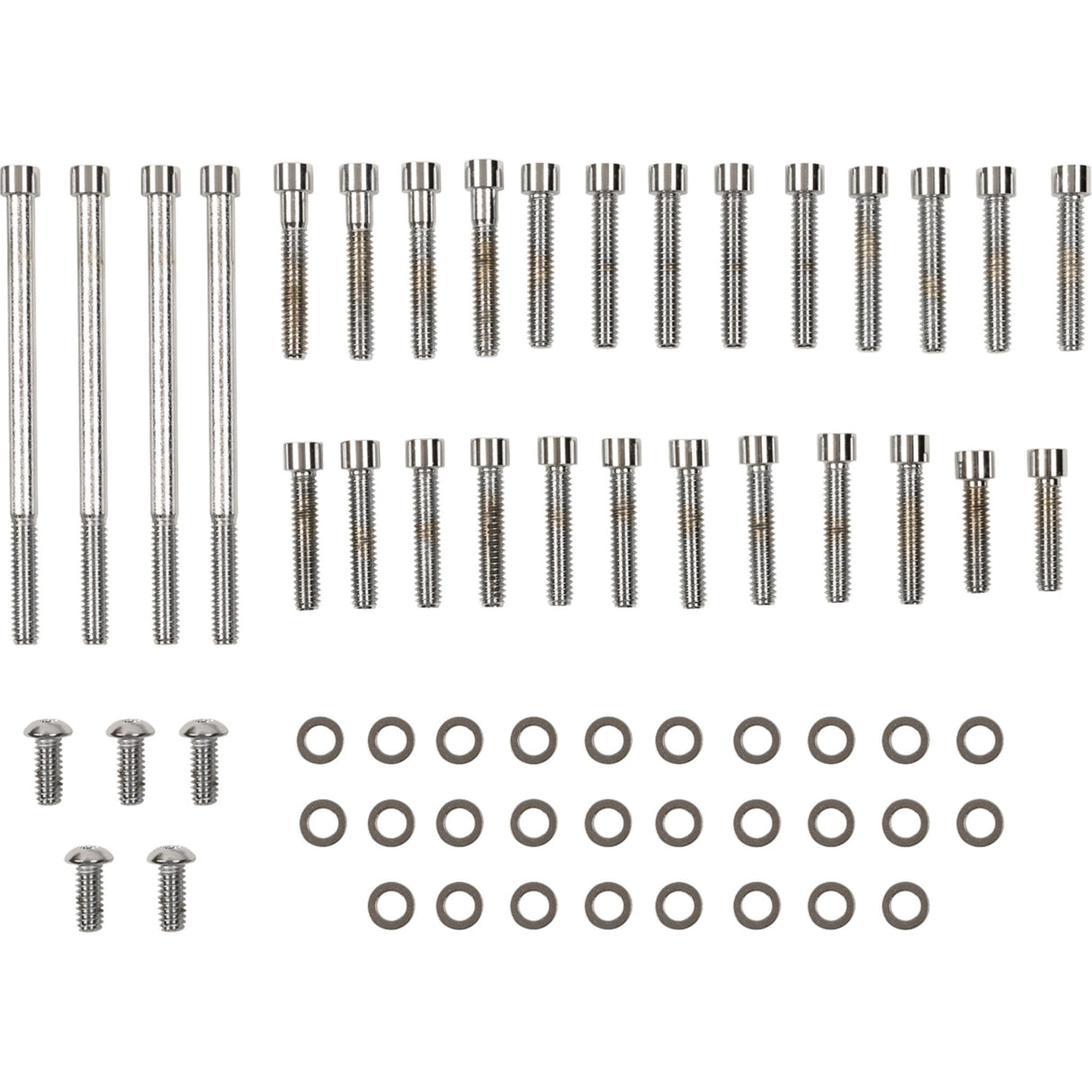 DRAG SPECIALTIES DS-190752 Cam/Primary Side Cover Bolt Sets Bolt Kit - Primary Side Cover/Cam Cover - Knurled - '58-'69 Sportster