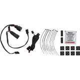 CUSTOM DYNAMICS 2040-2874 CD-SBL-DC4-SC Saddlebag Latch Dual Color Accent Lights - Smoke - Chrome