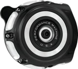 Performance Machine Vintage Air Cleaner Contrast Cut - 0206-2130-BM For Harley Motorcycles 1993-2017