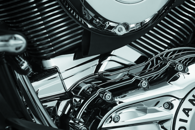 Kuryakyn Cylinder Base Cover Indian Models Chrome - 5737 For Indian 2014-2021
