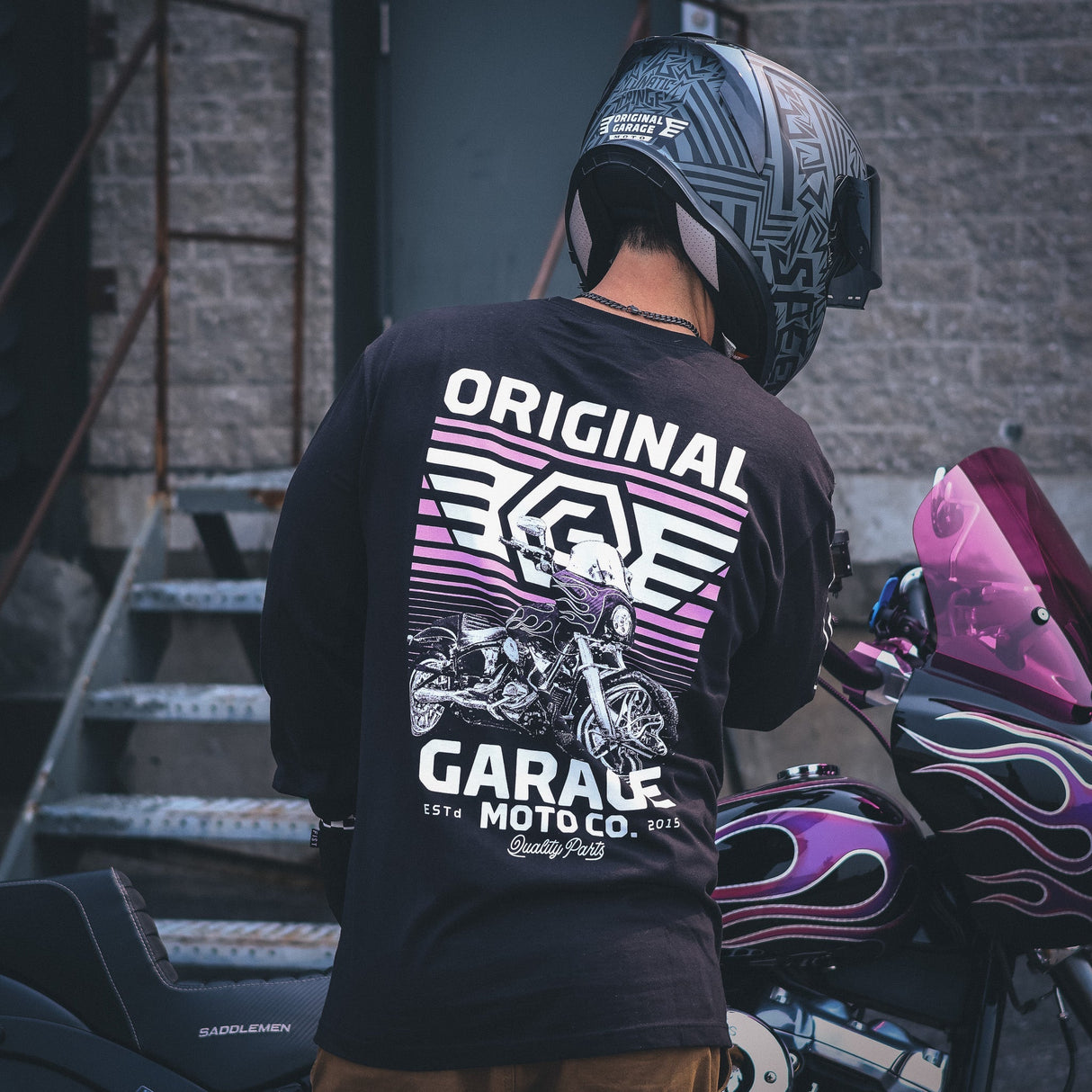 Original Garage Moto OG 10th Anniversary Softail Long Sleeve - Black